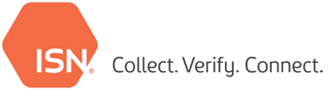ISN logo with the words collect, verify and connect