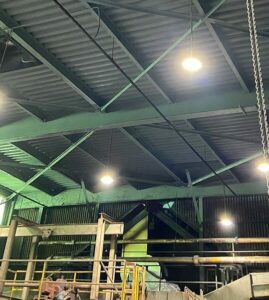 High Ceiling Cleaning in a Warehouse