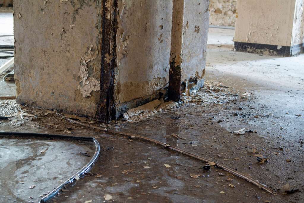 Before image of the industrial area after the flood in Danville, VA