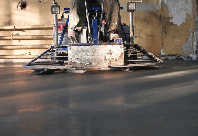 Industrial surface preparation is underway on concrete floors across the Eastern U.S.